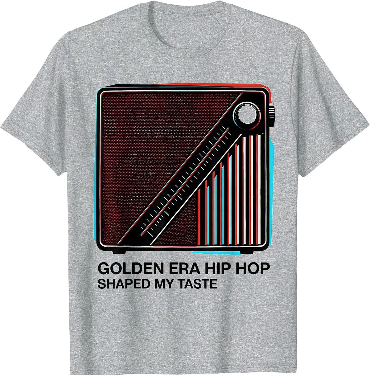 Men's Golden Era Hip Hop Shaped My Taste Retro Nostalgia T-Shirt - Heather Grey