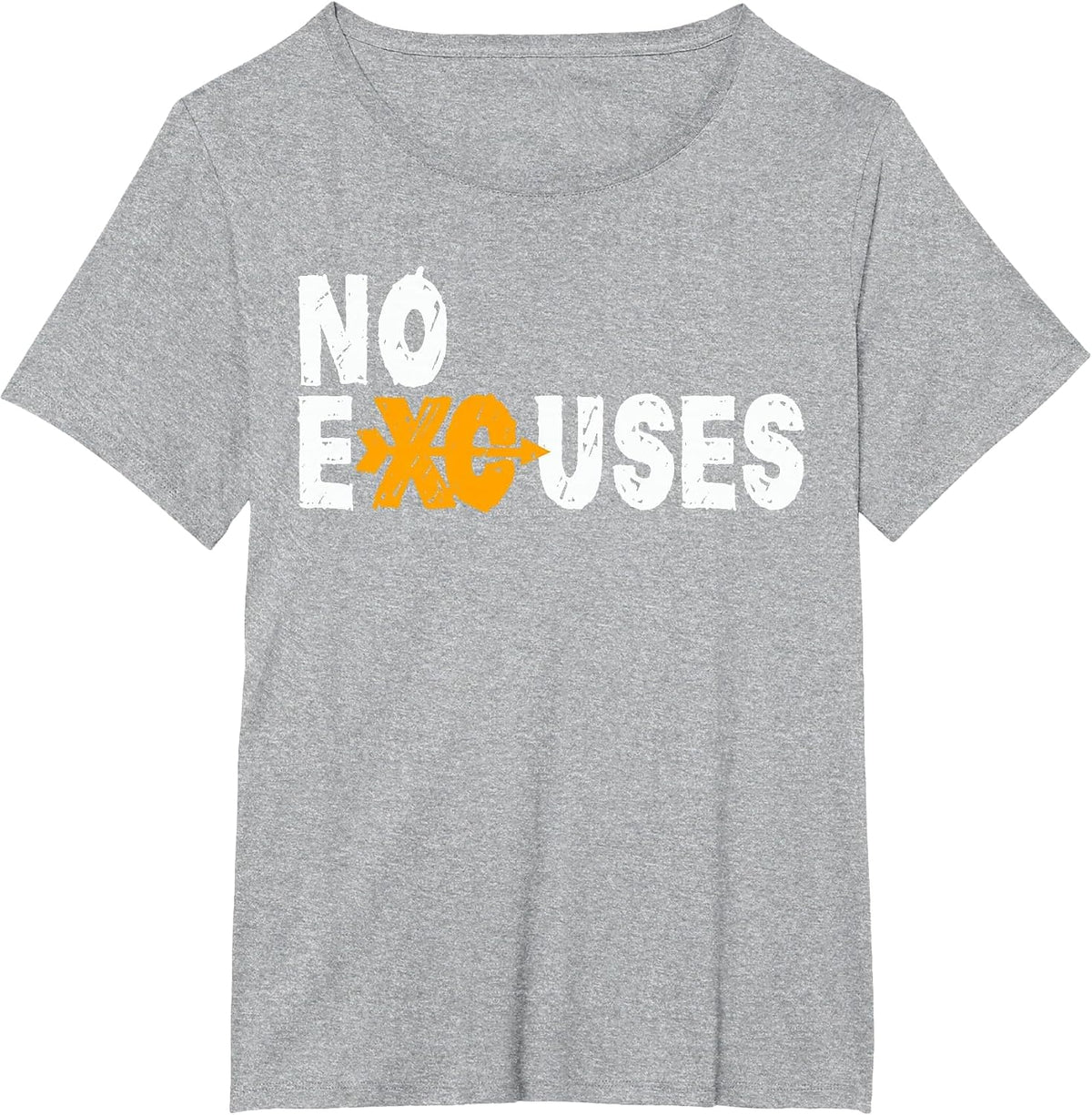 No Excuses Cross Country Running Shirt for XC Runners T-Shirt - Heather Grey