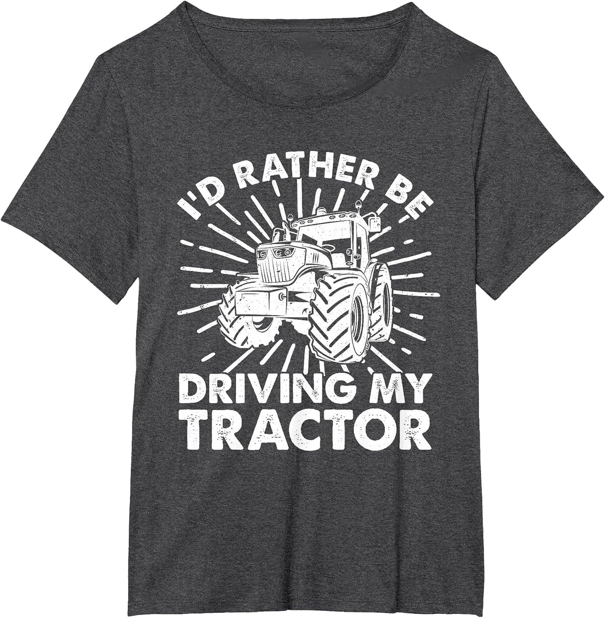 Cool Tractor Design for Men Women Tractor Driver Farm Farmer T-Shirt - Dark Heather Grey