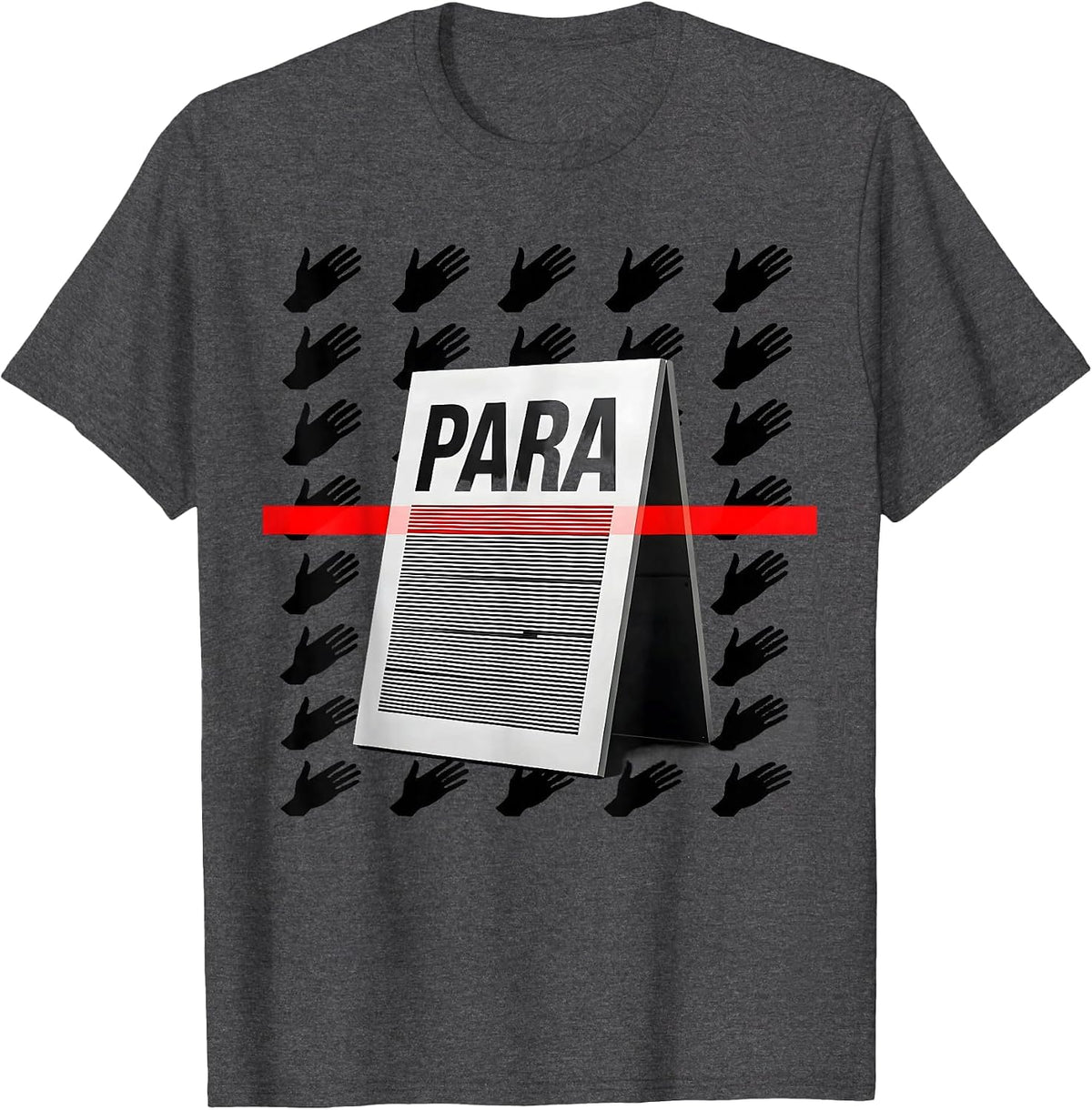 Para Funny Paraprofessional Paraeducator School Aide T-Shirt - Dark Heather Grey
