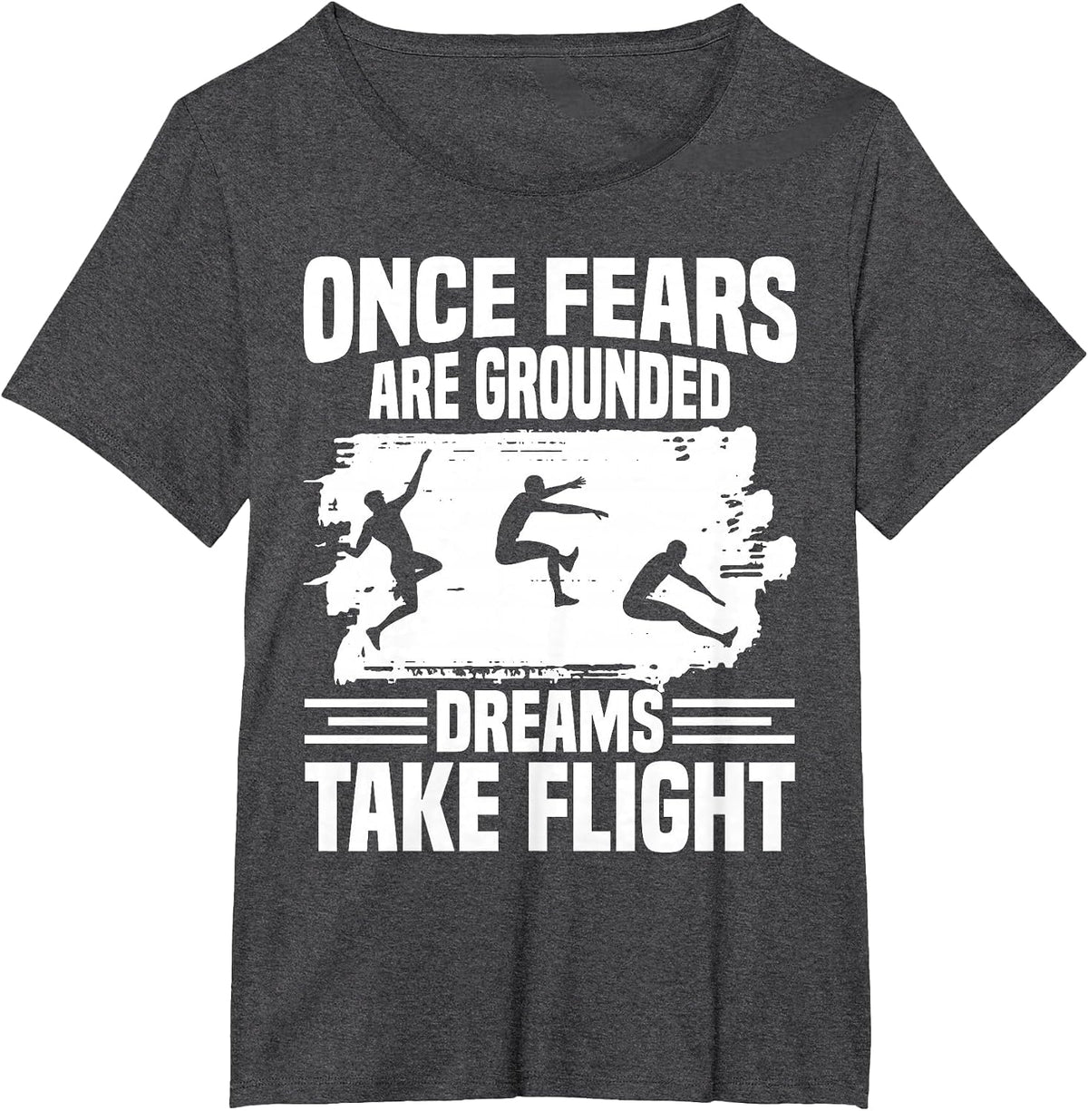 Triple Jumper Spikes Track & Field Spikes Triple Jump T-Shirt - Dark Heather Grey
