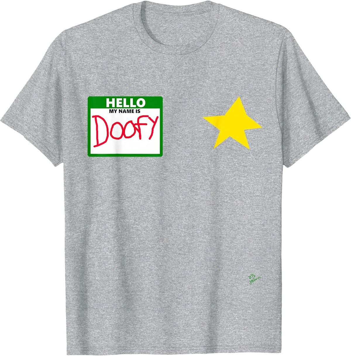 Funny Halloween Officer tee - doofy Costume Halloween T-Shirt - Heather Grey