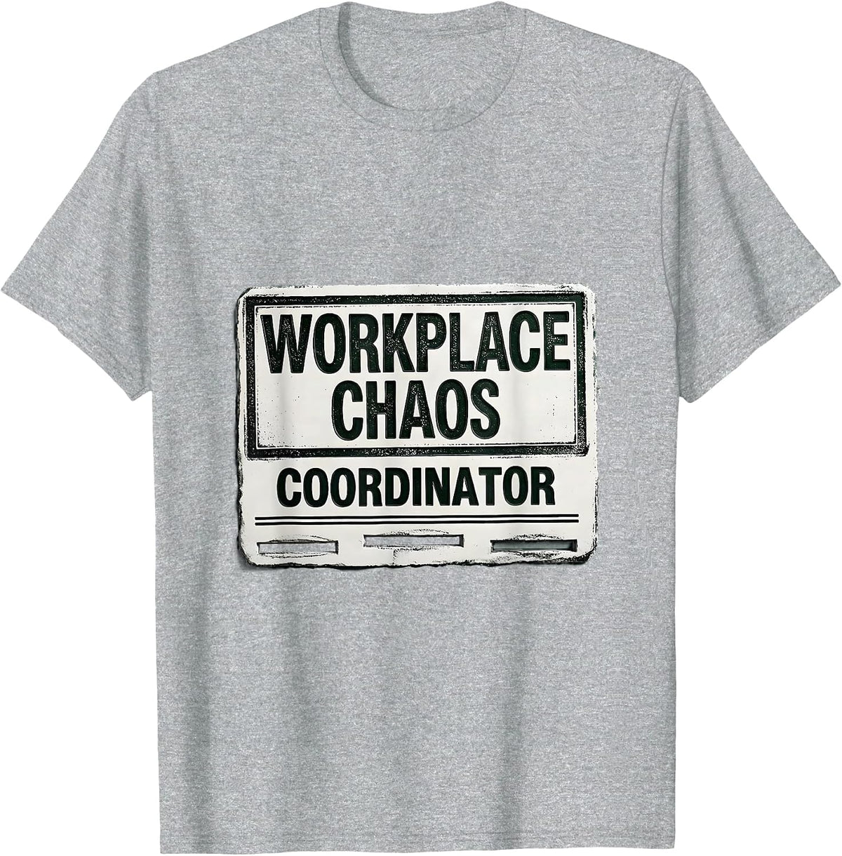 Men's Workplace Chaos Coordinator Funny Office Boss Coworker Gift T-Shirt - Heather Grey