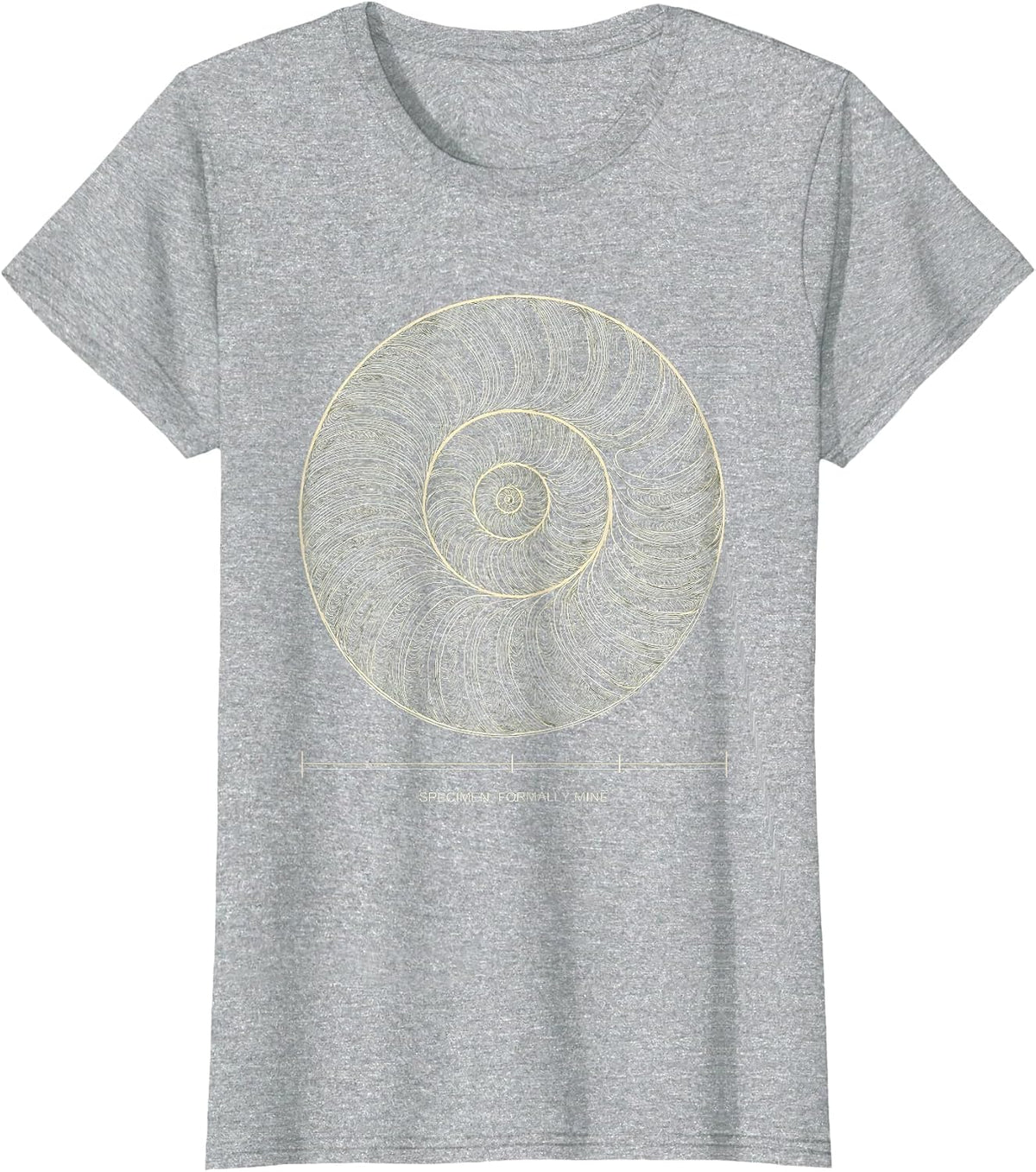 Women's Specimen, Formally Mine Topographic Contour Funny Rock T-Shirt - Heather Grey