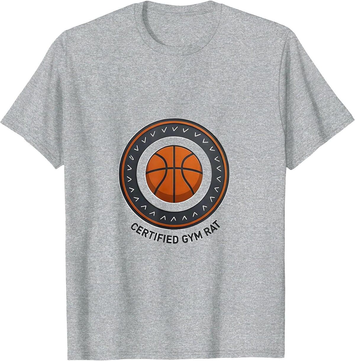 Men's Certified Gym Rat Funny Sports Fan Team Player Gift T-Shirt - Heather Grey