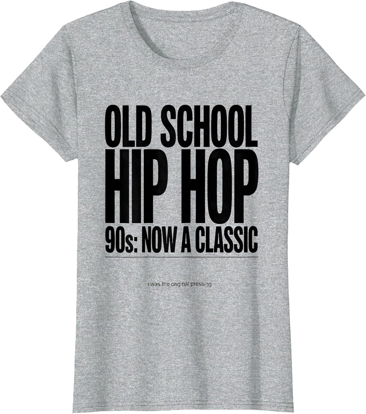 Women's Old School Hip Hop 90s Classic Retro Nostalgia T-Shirt - Heather Grey