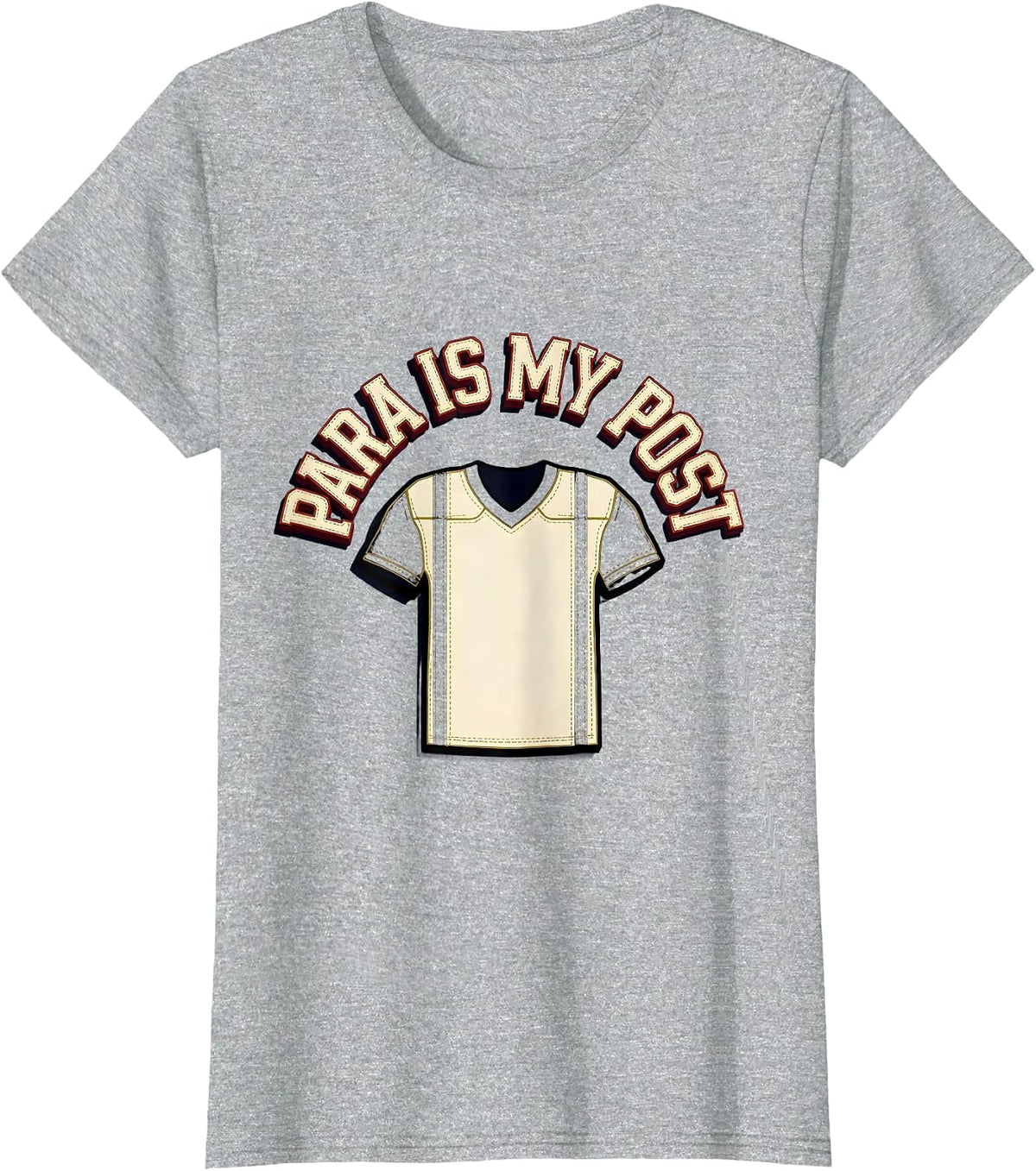 Women's Para Is My Post Funny Paraprofessional Paraeducator T-Shirt - Heather Grey