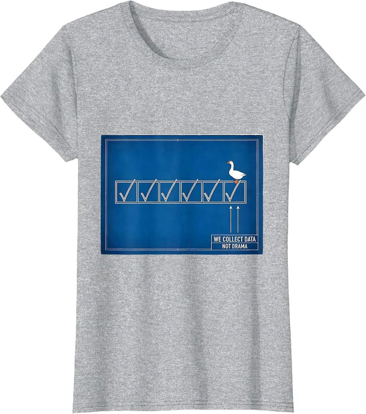 We Collect Data Not Drama Funny Special Education Teacher T-Shirt - Heather Grey