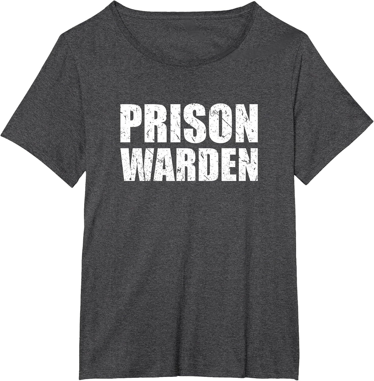 Prison Warden Costume Jail Corrections Officer Halloween T-Shirt - Dark Heather Grey