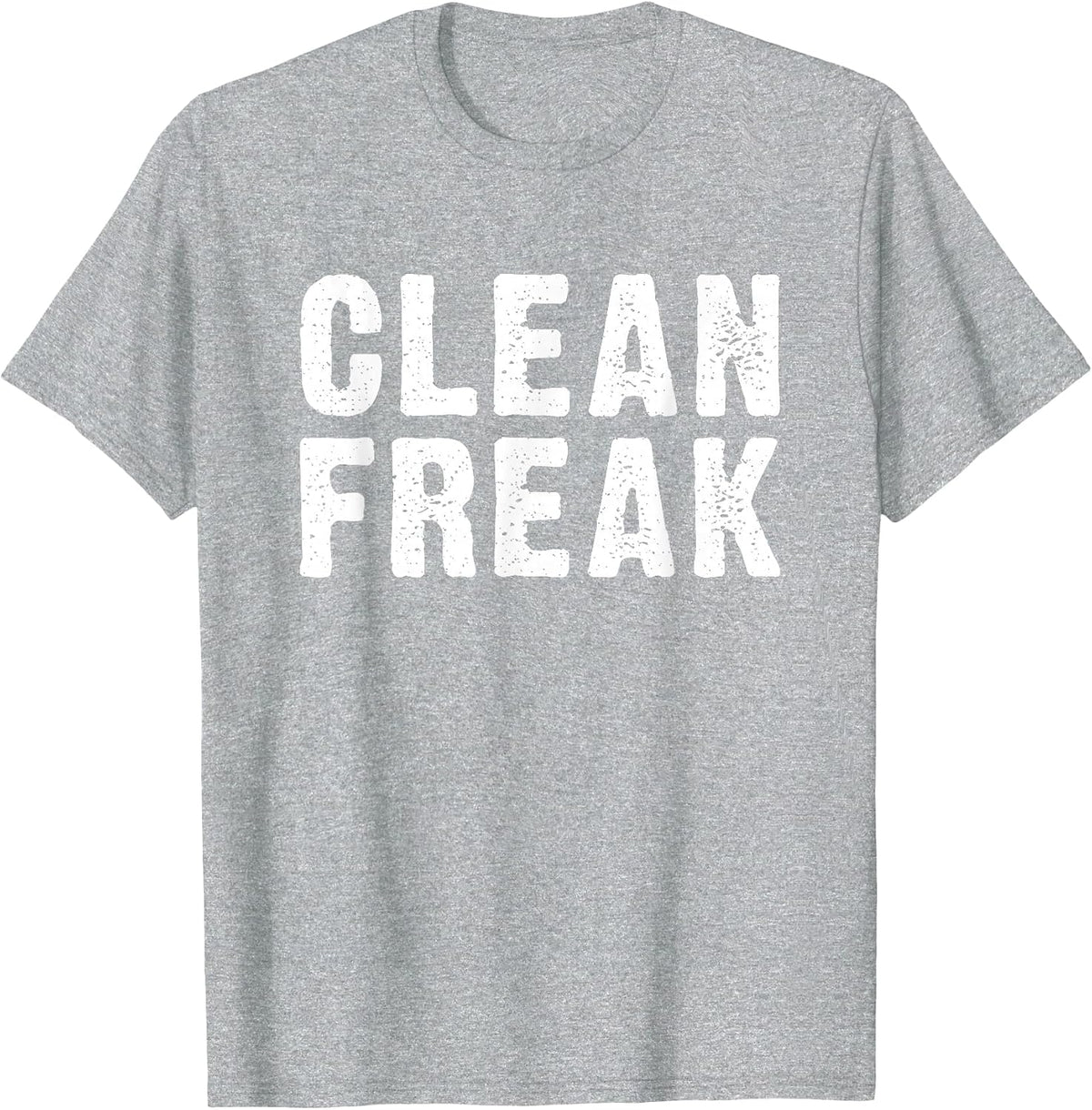 Clean Freak Custodian T-Shirt - Heather Grey