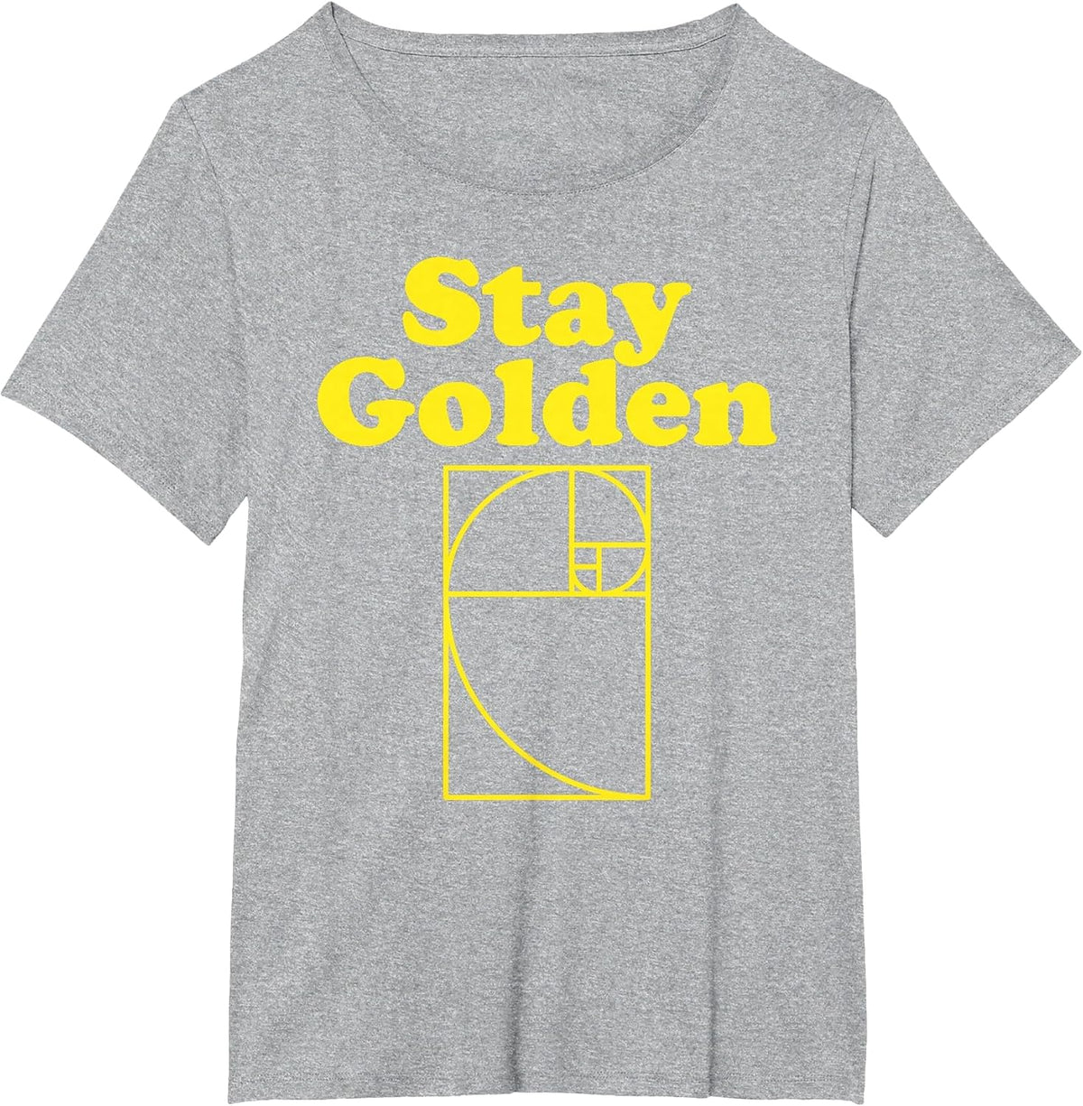 Golden Fibonacci Ratio Stay Golden T-Shirt - Heather Grey