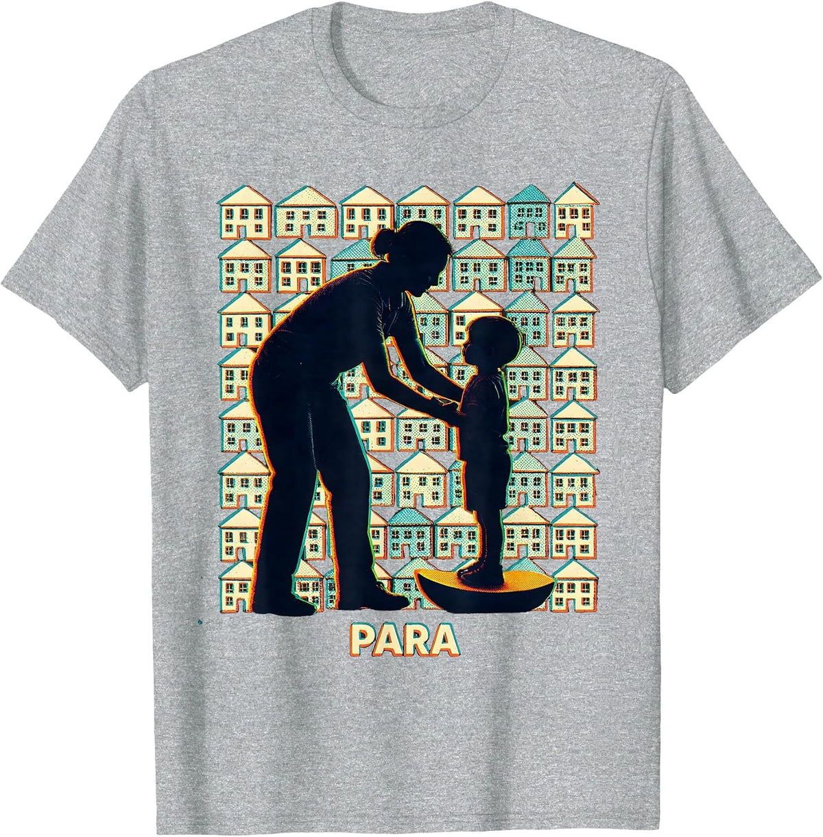 Men's Para Funny Paraprofessional Paraeducator Teacher T-Shirt - Heather Grey