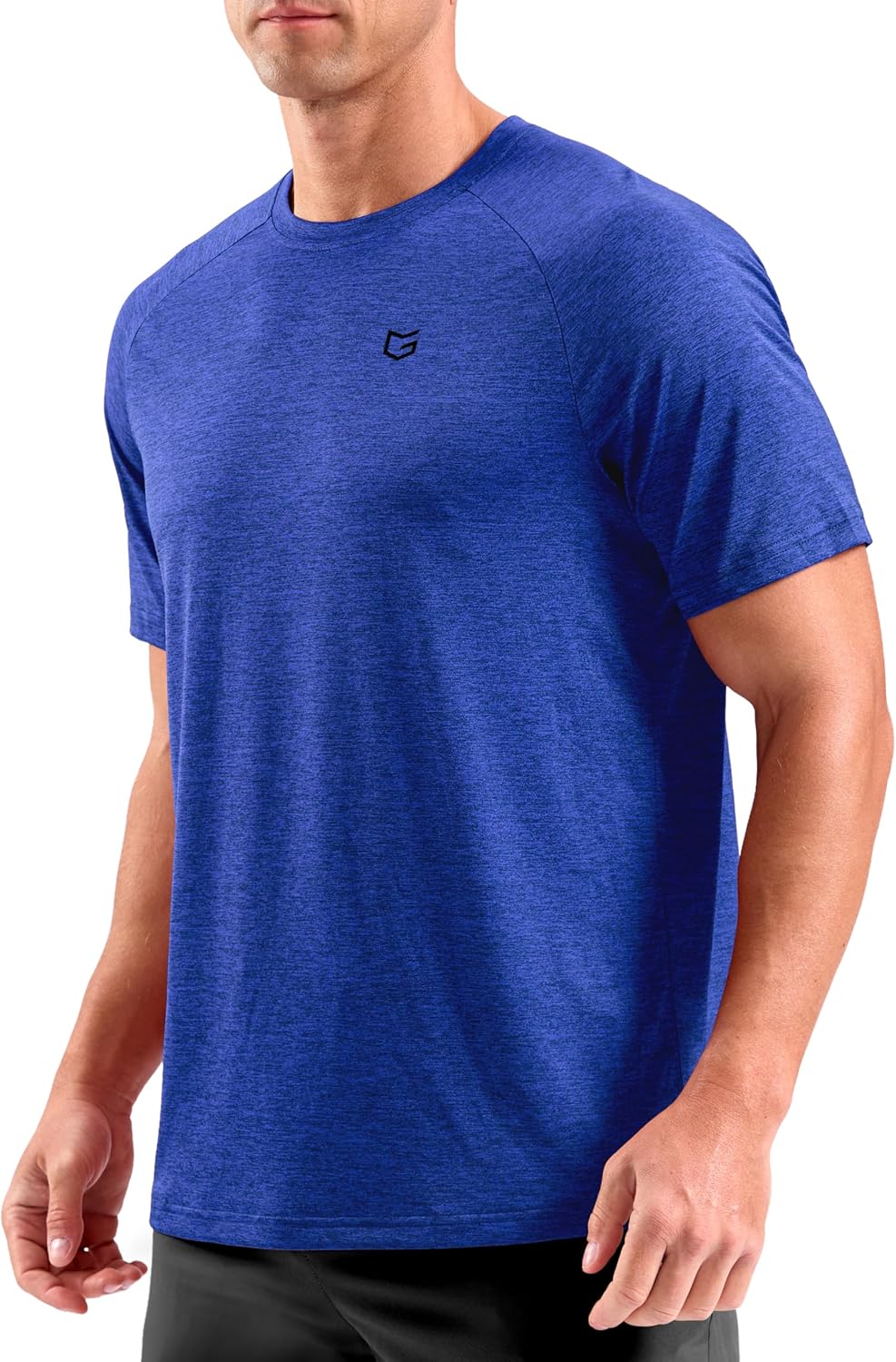 G Gradual Mens Workout Dry Fit Shirts Athletic Performance T-Shirts - Royal Blue