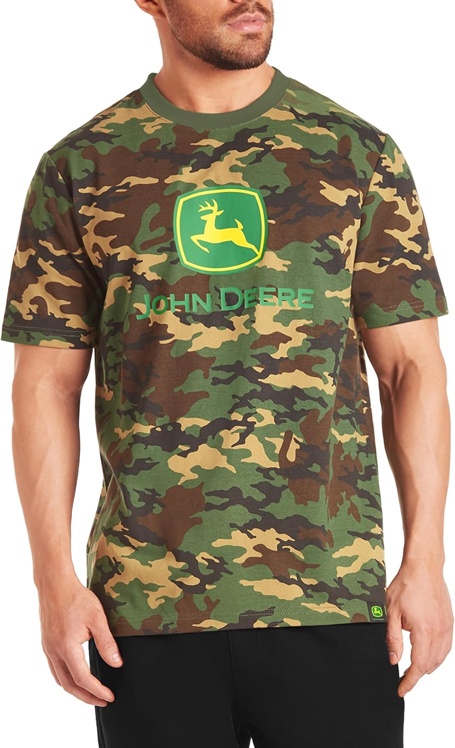 John Deere Men's Short Sleeve Crew Neck Camouflage Graphic T-Shirt - As Pictured