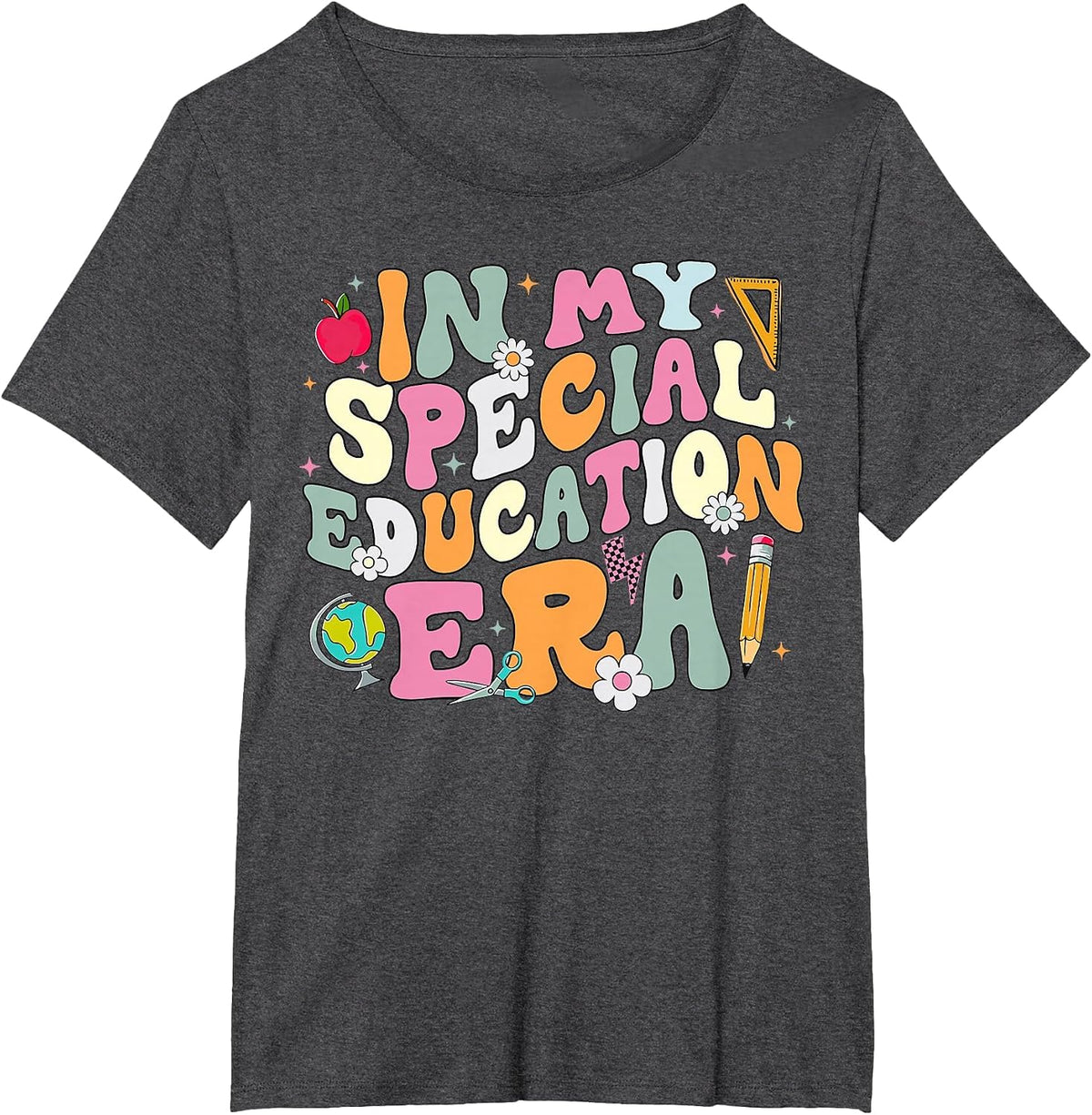 Special Education Teacher Era Inspirational SPED ABA Autism T-Shirt - Dark Heather Grey