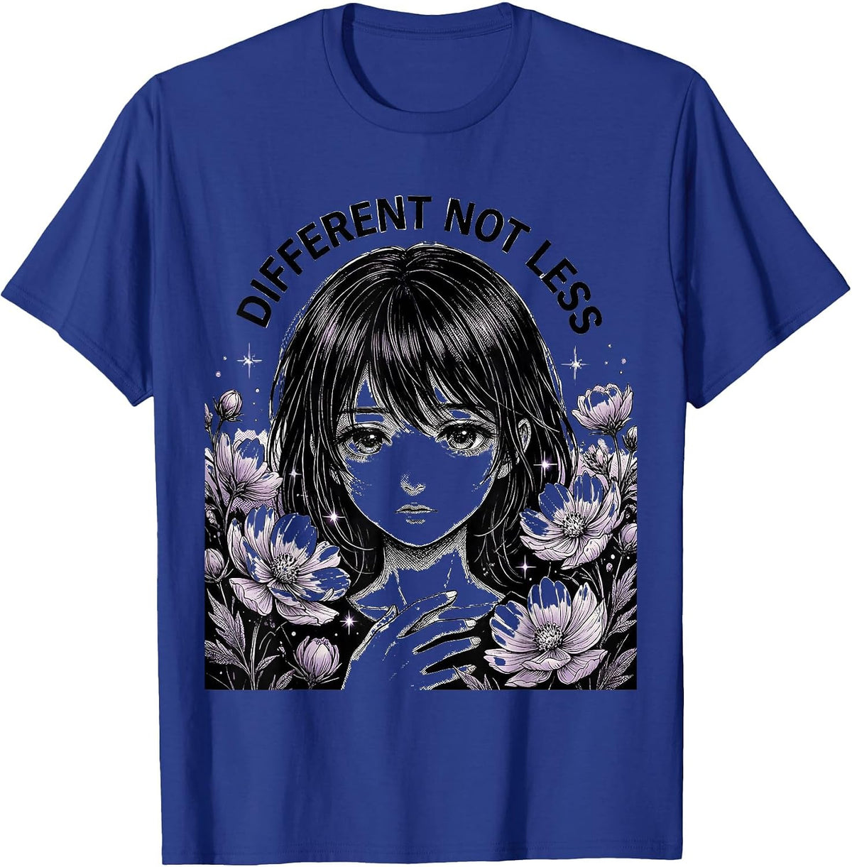Different Not Less Autism Awareness Design T-Shirt - Royal Blue