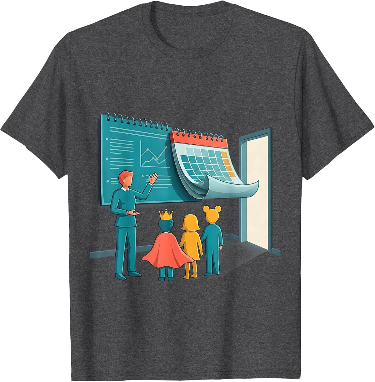 Men's Teacher Classroom Identity Back To School Staff Gift T-Shirt - Dark Heather Grey