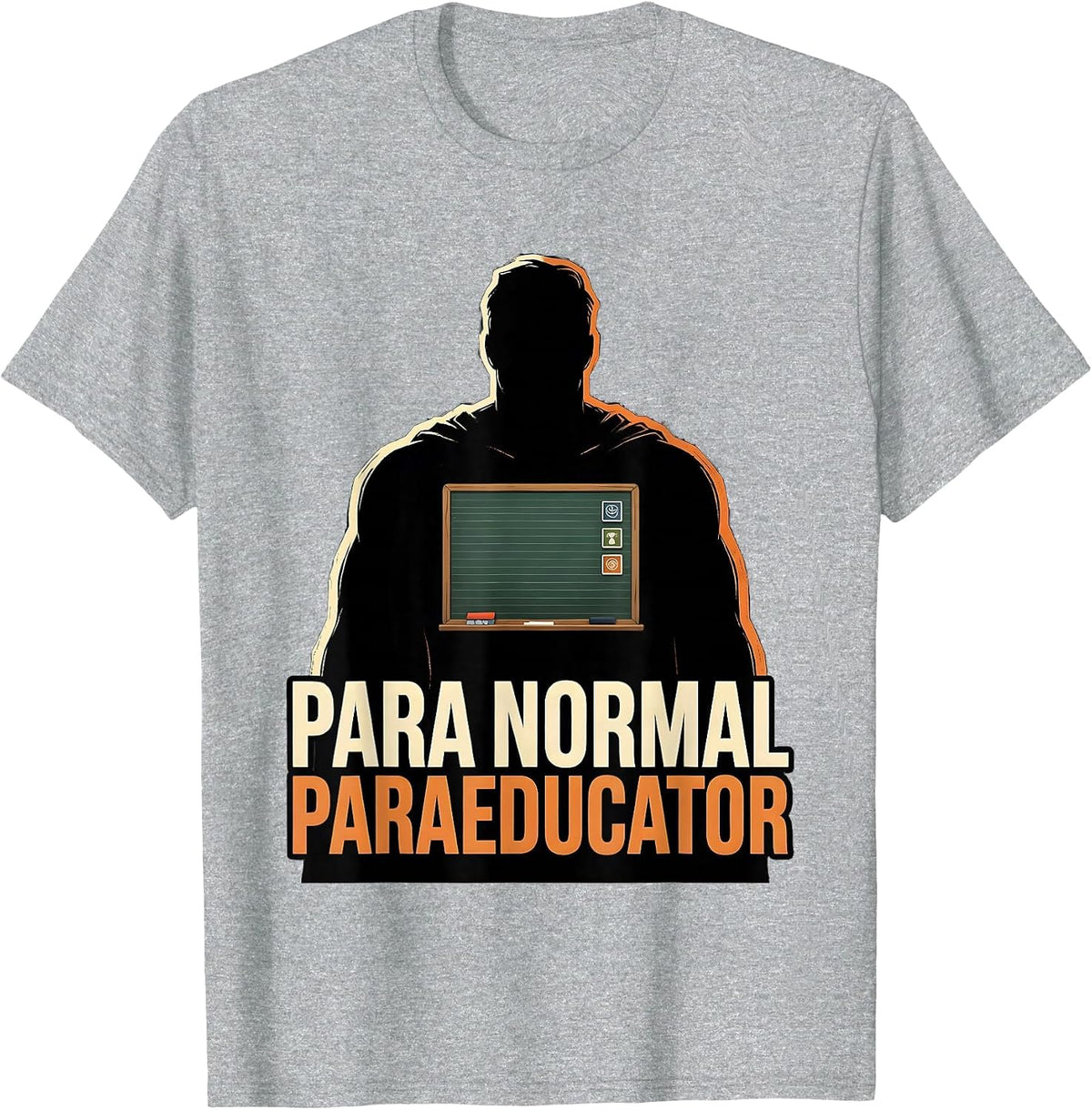 Men's Para Normal Paraeducator Ghost Halloween SPED Teacher Aide T-Shirt - Heather Grey