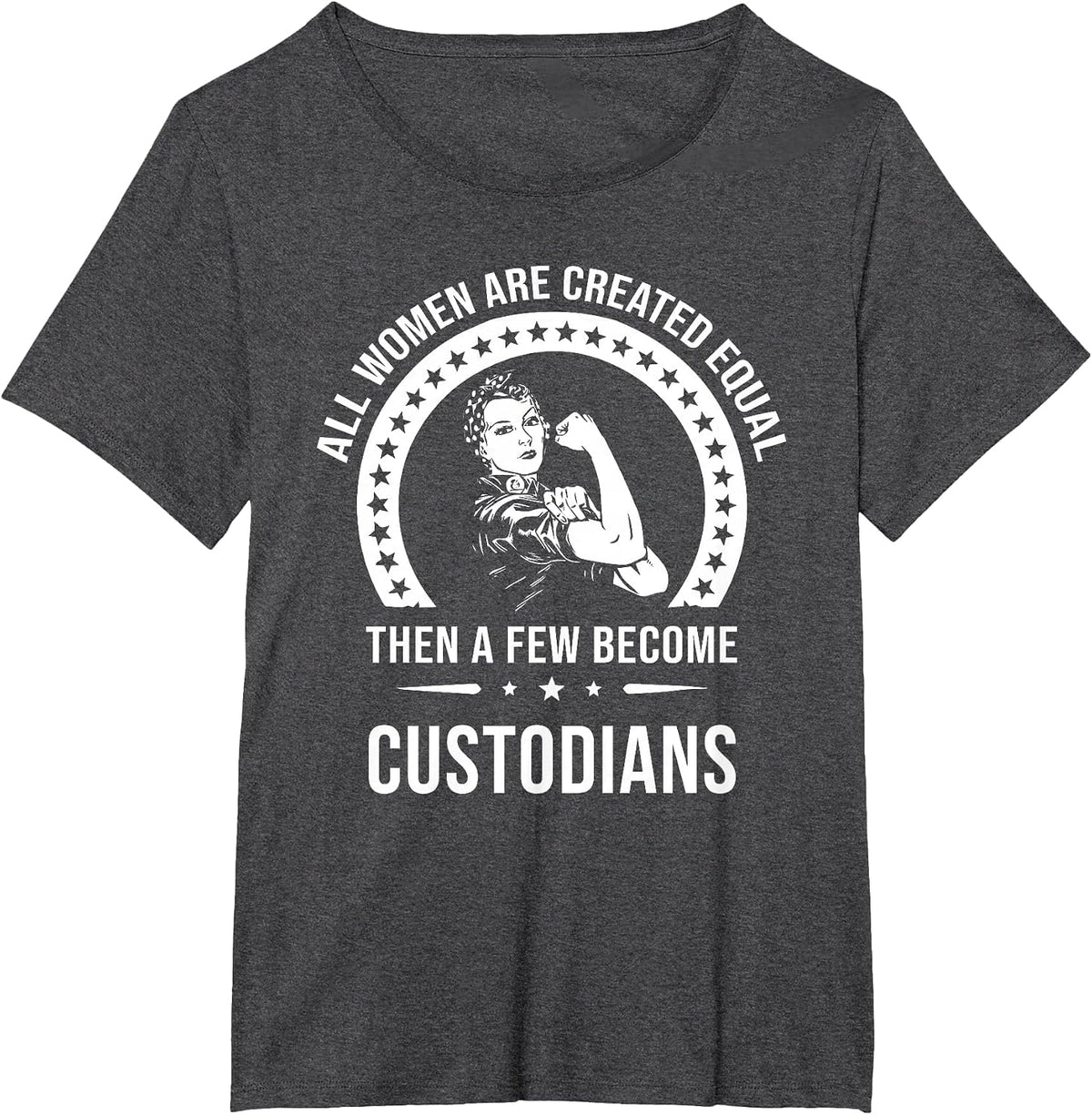 Custodian Shirts for Women | Custodian T-Shirt - Dark Heather Grey