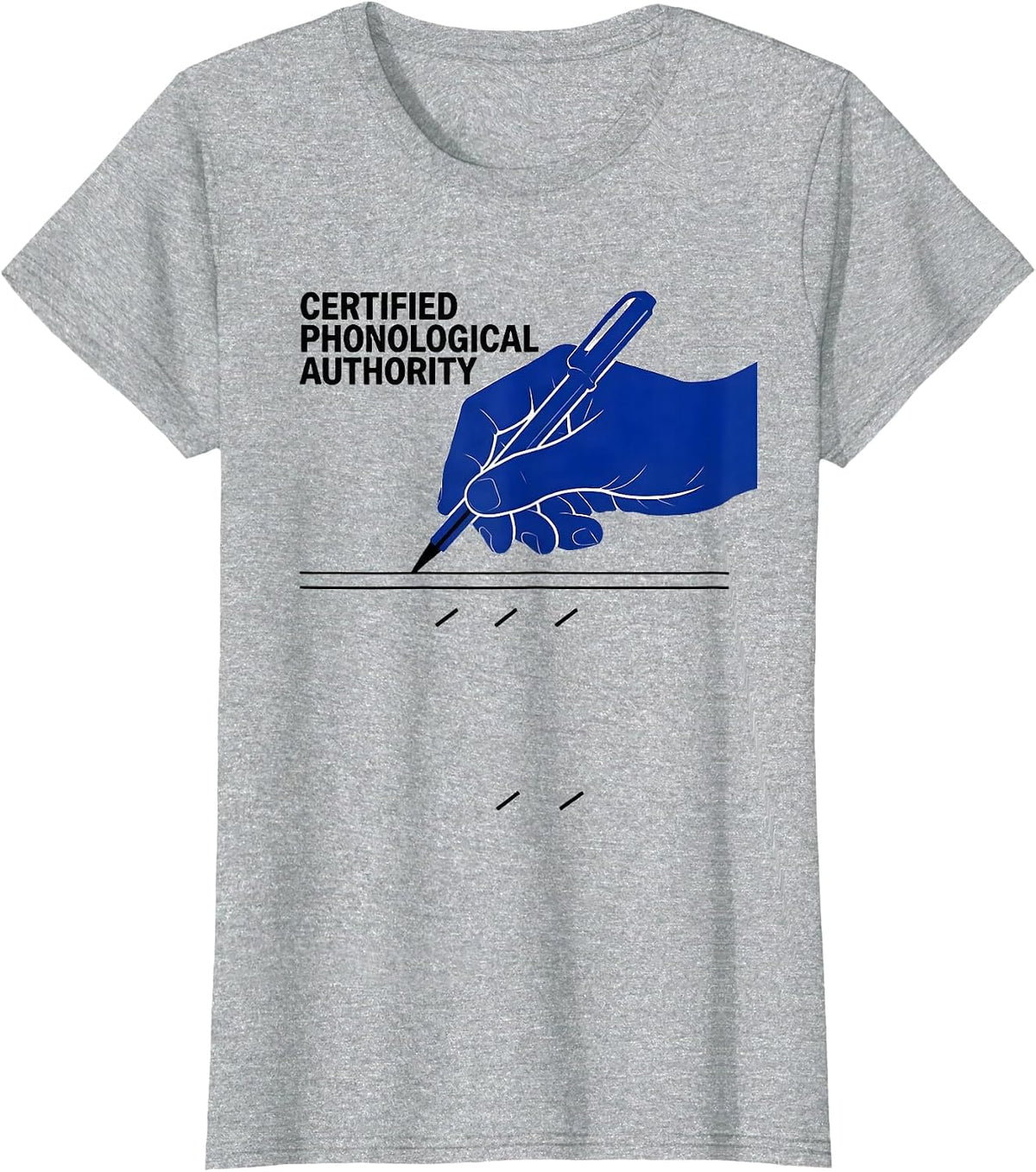 Certified Phonological Authority Retro Speech-Language T-Shirt - Heather Grey