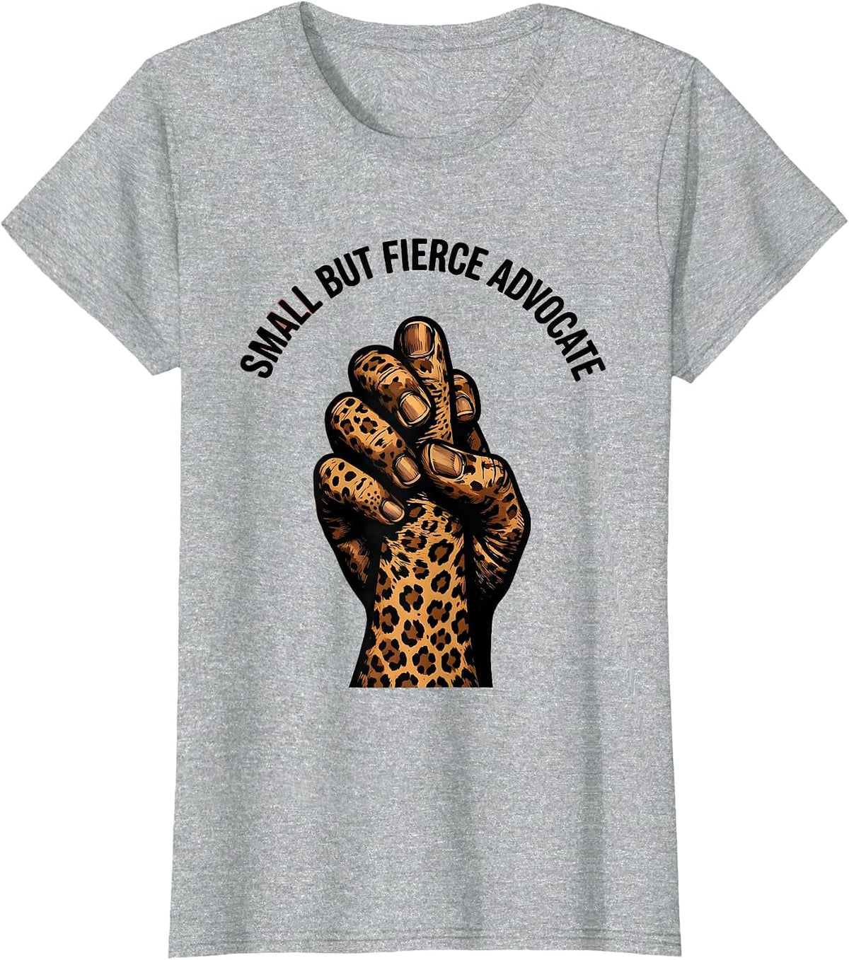 Small But Fierce Advocate NICU Nurse Design T-Shirt - Heather Grey