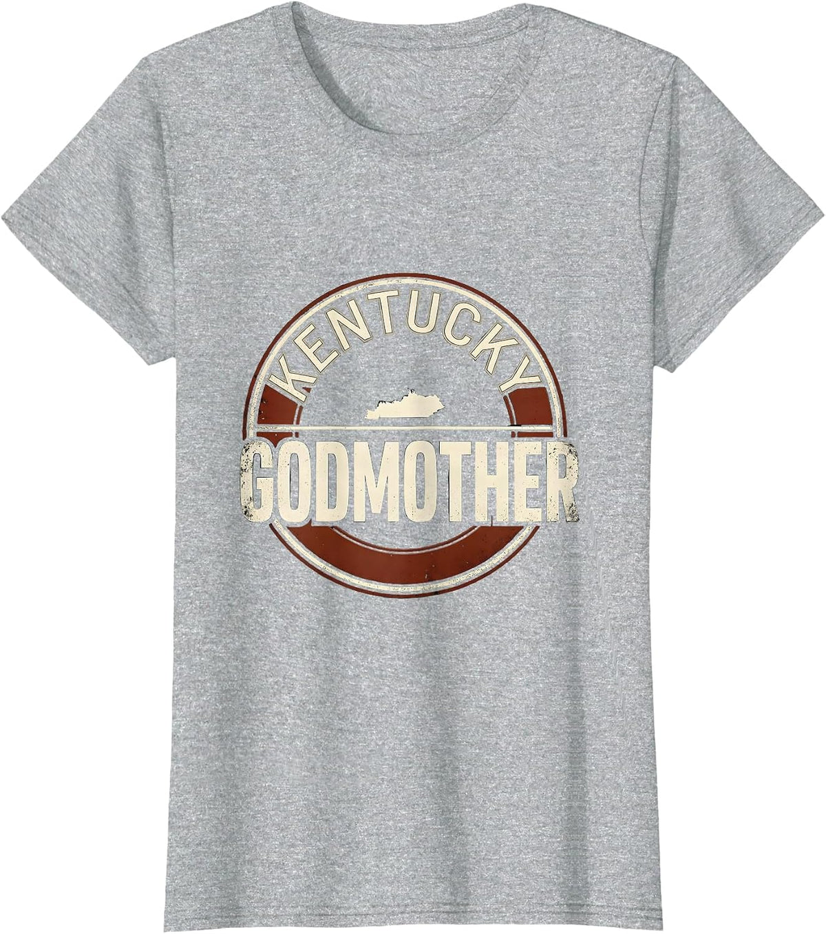 Women's Kentucky Godmother Vintage State Pride Kentucky Dad T-Shirt - Heather Grey