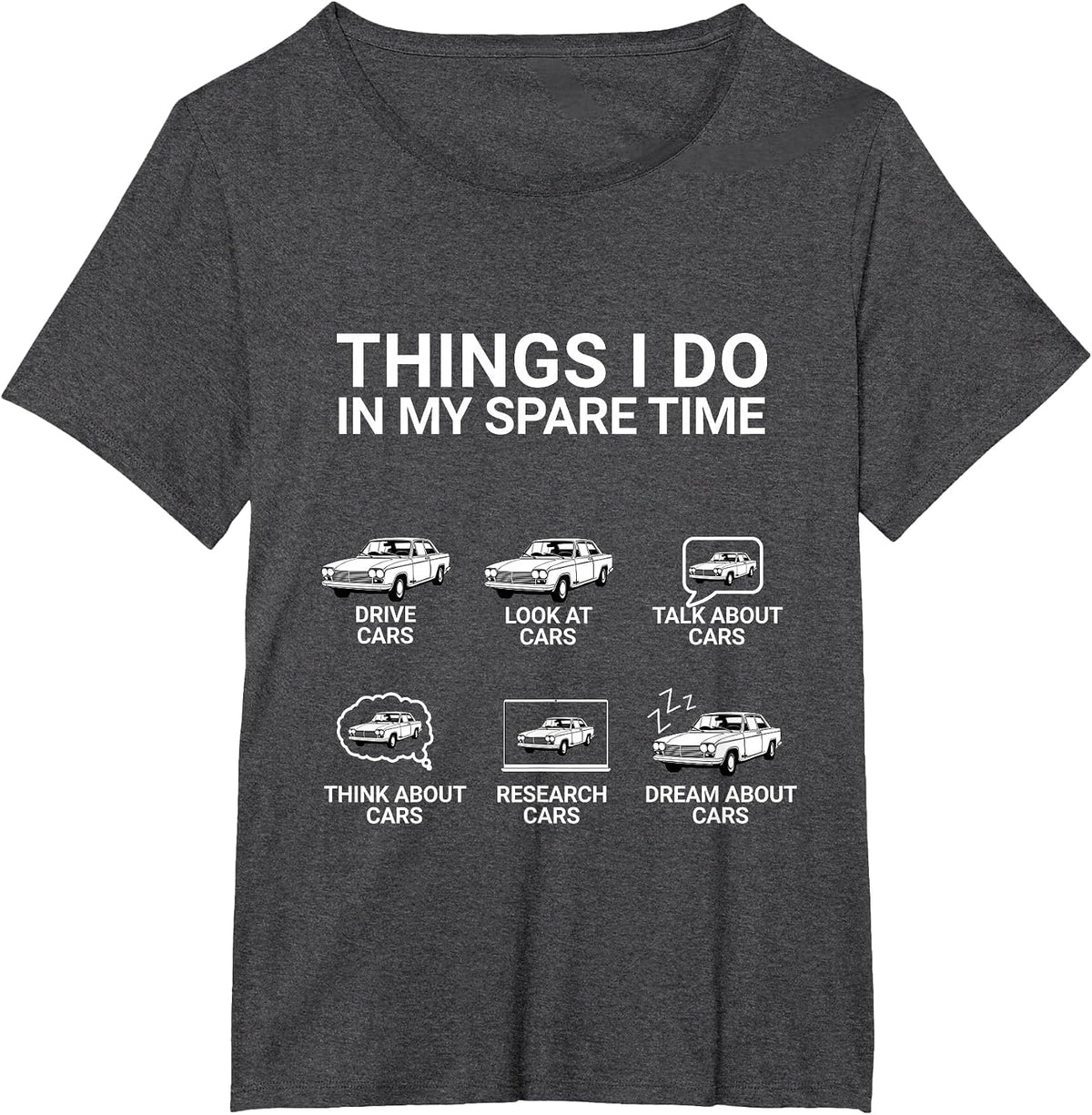 Auto Kerl Funny Things I Am in My Garden Time - Car T-Shirt - Dark Heather Grey