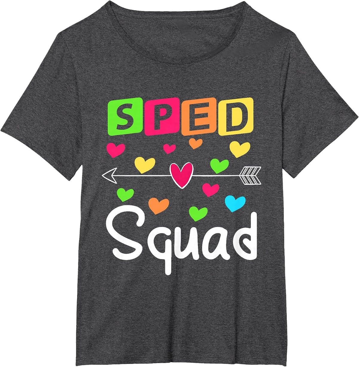 SPED Squad T Shirt SPED Teacher Shirts Special Education T-Shirt - Dark Heather Grey