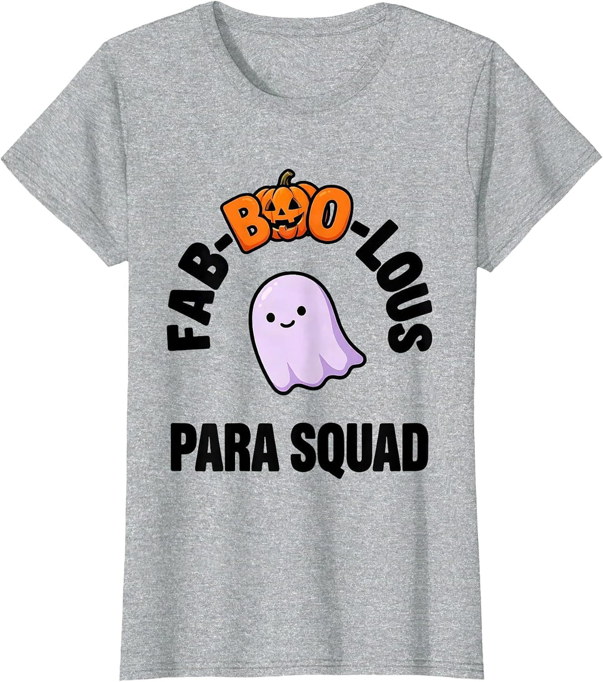 Fab-Boo-Lous Para Squad Cute Kawaii Halloween Para Squad T-Shirt - Heather Grey