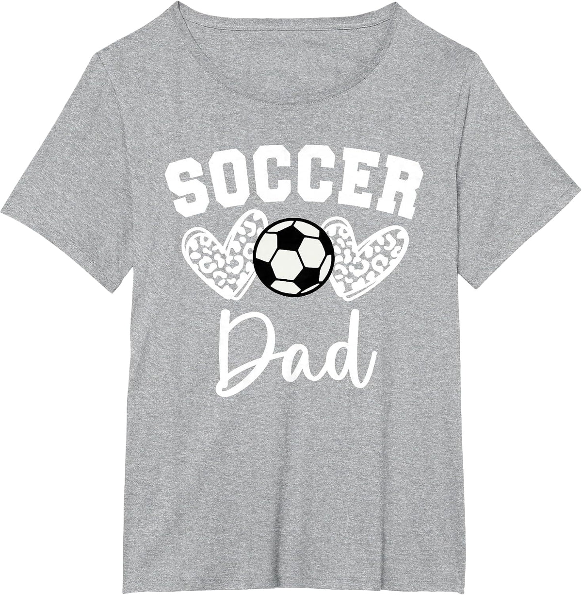 Soccer Dad Matching Family Soccer T-Shirt - Heather Grey
