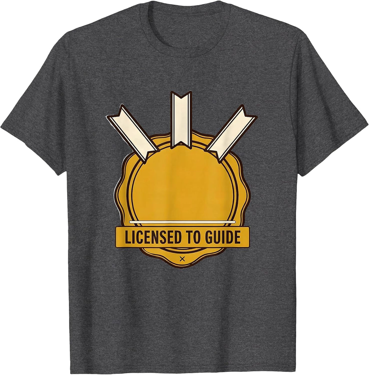 Men's Licensed To Guide Groovy Social Worker Appreciation MSW T-Shirt - Dark Heather Grey