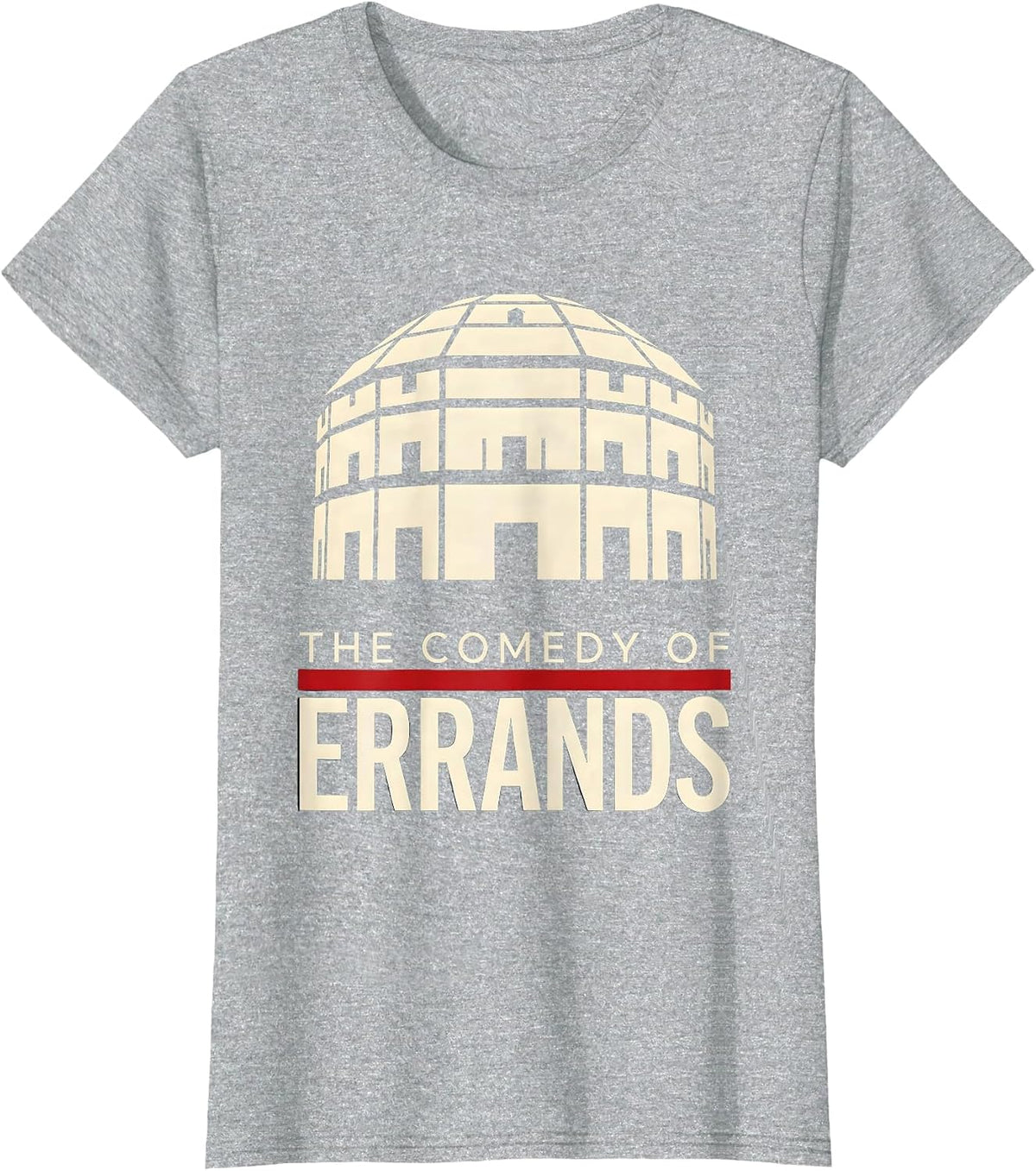 The Comedy Of Errands Funny English Literature Teacher T-Shirt - Heather Grey