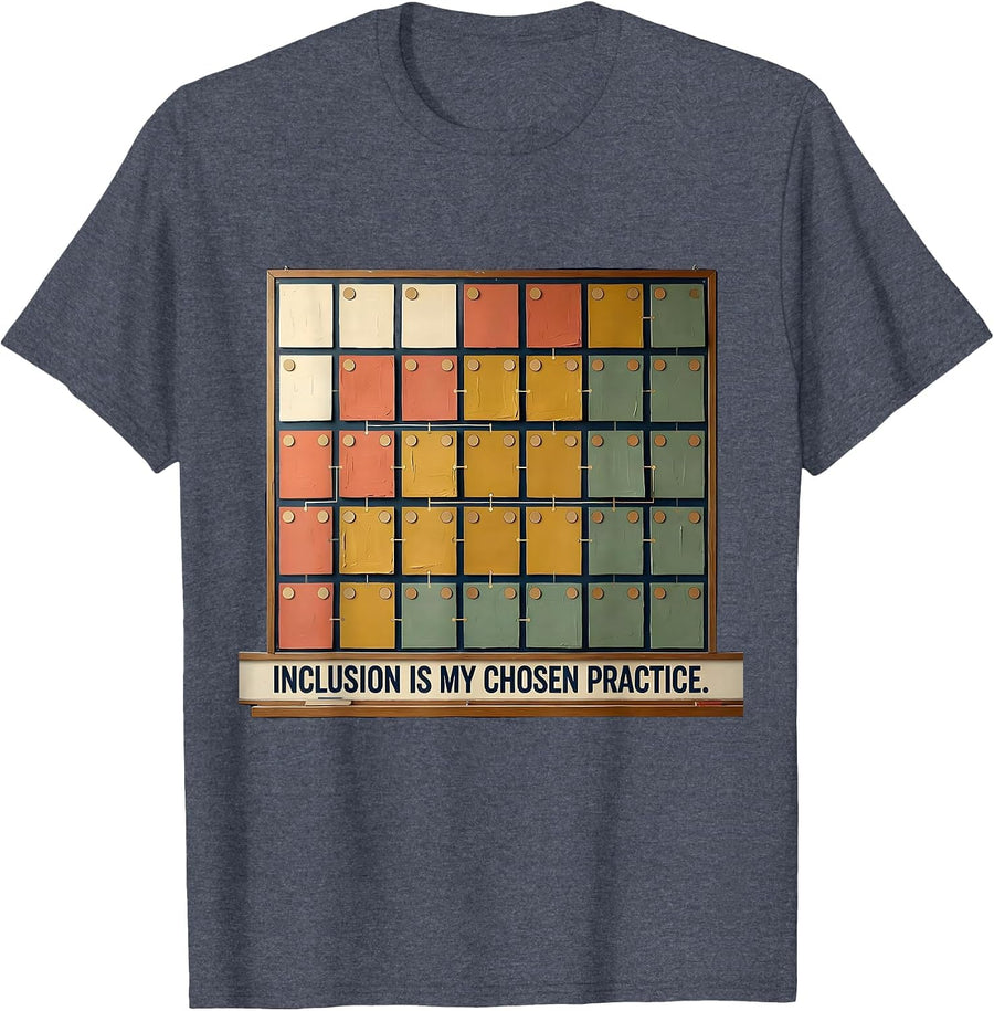 Inclusion Is My Chosen Practice Special Education Teacher T-Shirt - Heather Blue