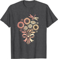 Men's Country Barn Lantern Twirl Rustic Farmlife Design T-Shirt - Dark Heather Grey