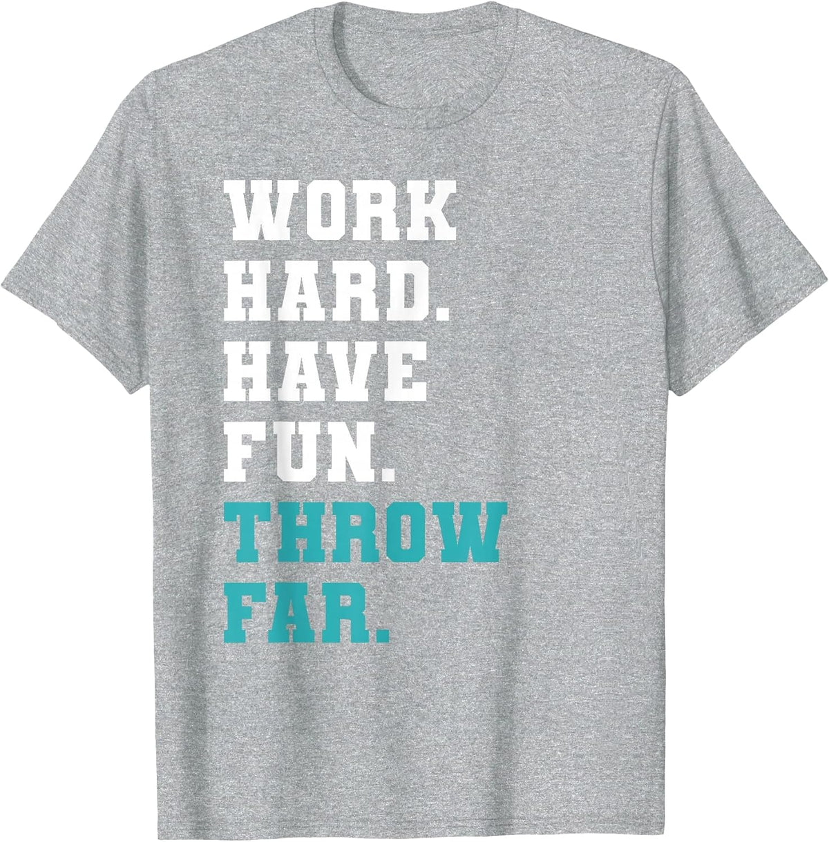 Track Coaches Discus Javelin Shot Put Hammer Throw Far T-Shirt - Heather Grey