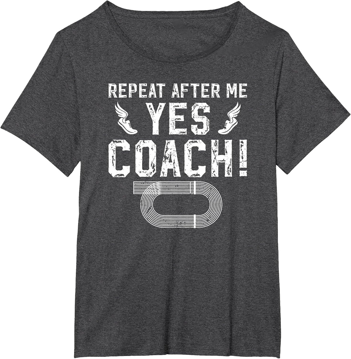 Track and Field Coach Funny Track and Field Athlete T-Shirt - Dark Heather Grey