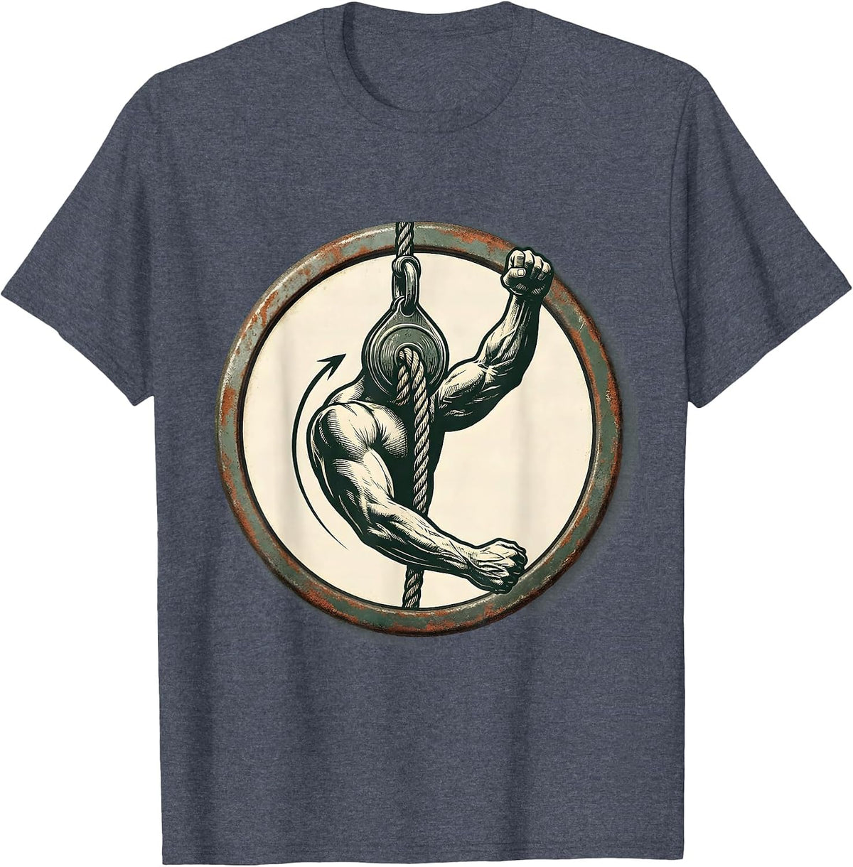 Sealed Therapy Team Vintage Rehab Clinician Appreciation T-Shirt - Heather Blue