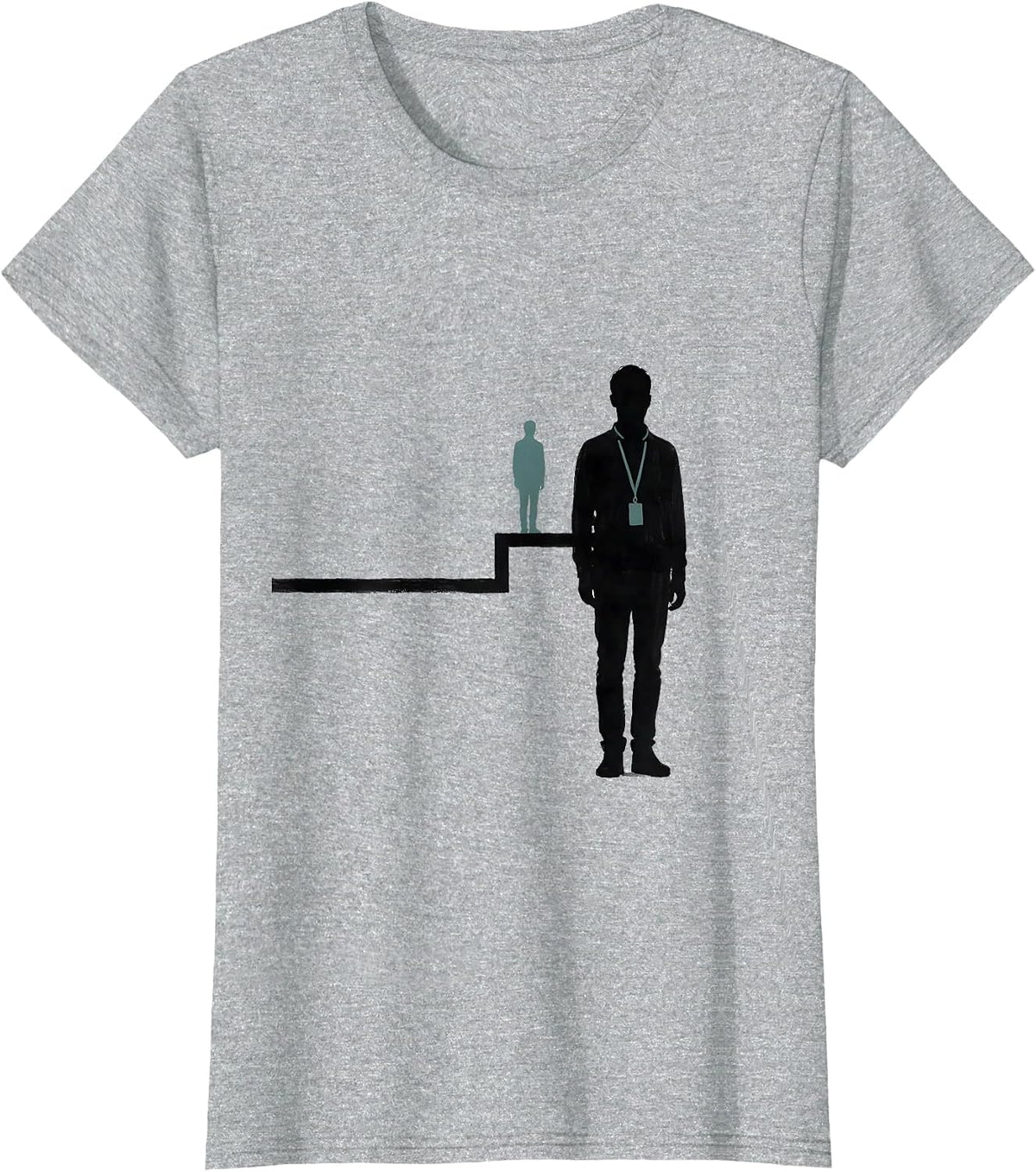 Para Support Staff Minimalist Humor Appreciation T-Shirt - Heather Grey