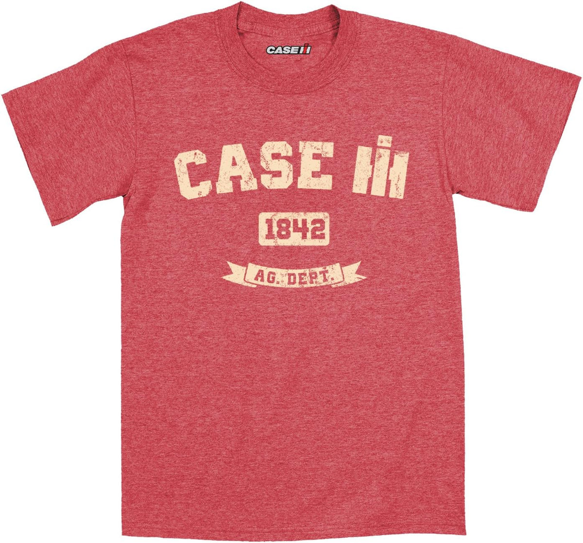 Case IH 1842 - Men's Short Sleeve Graphic T-Shirt - Heather Red