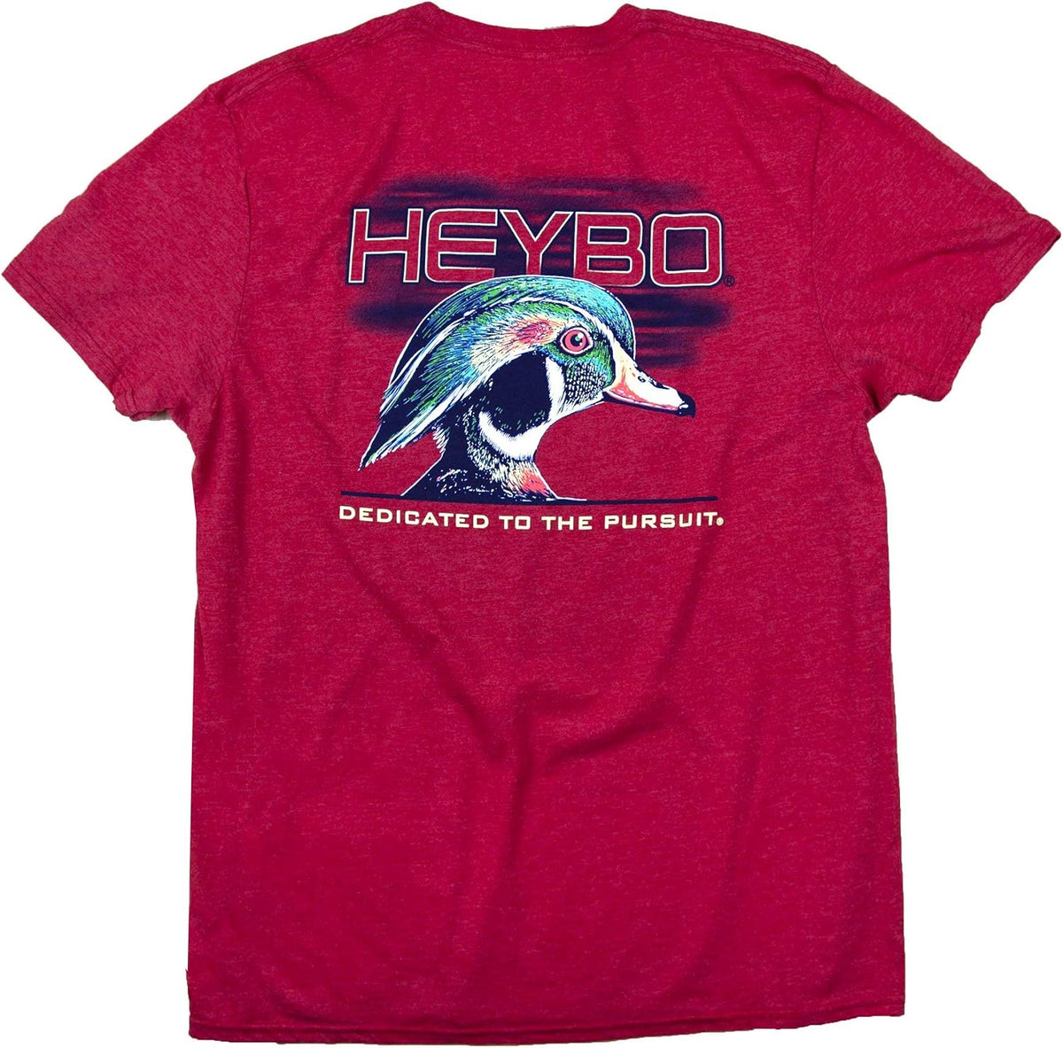 Heybo Duck Hunting SS T-Shirt, Duck Hunt T-Shirt - Heather Red