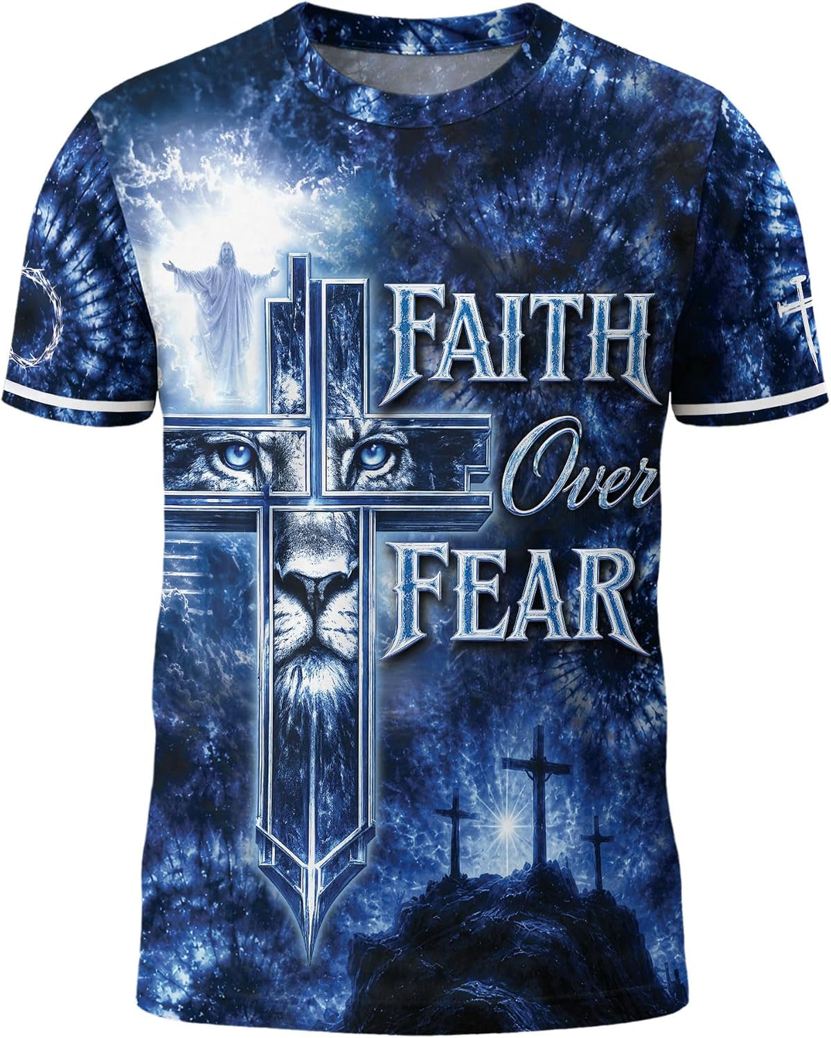 Faith Over Fear TShirts, Christian Shirts For Men - Ds01