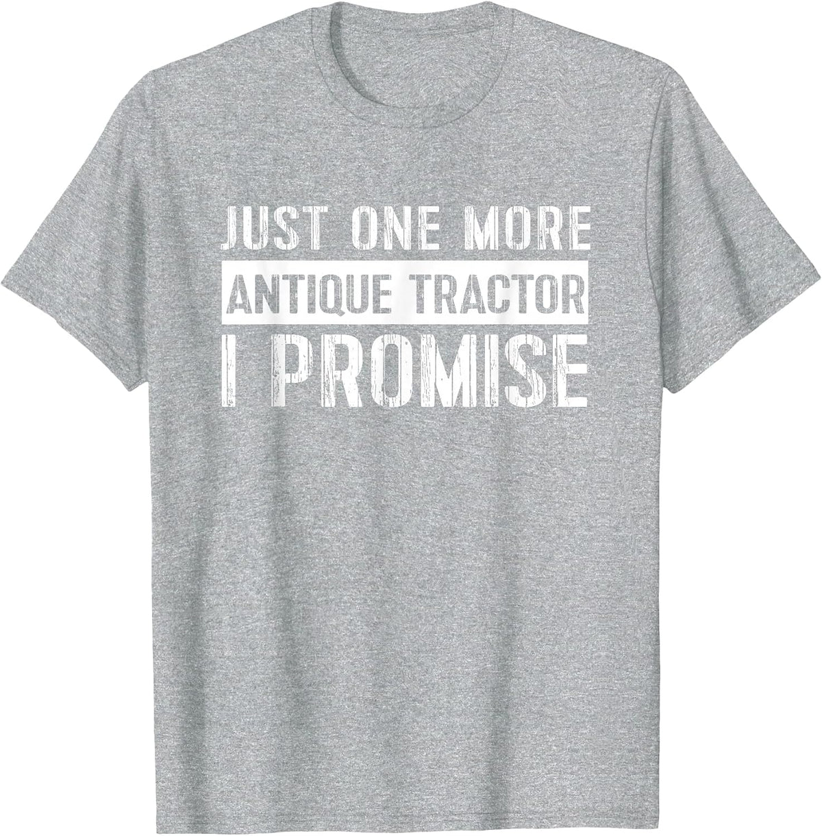 Funny Antique Tractor Collector Tshirt Vintage Old Farm Tee T-Shirt - Heather Grey