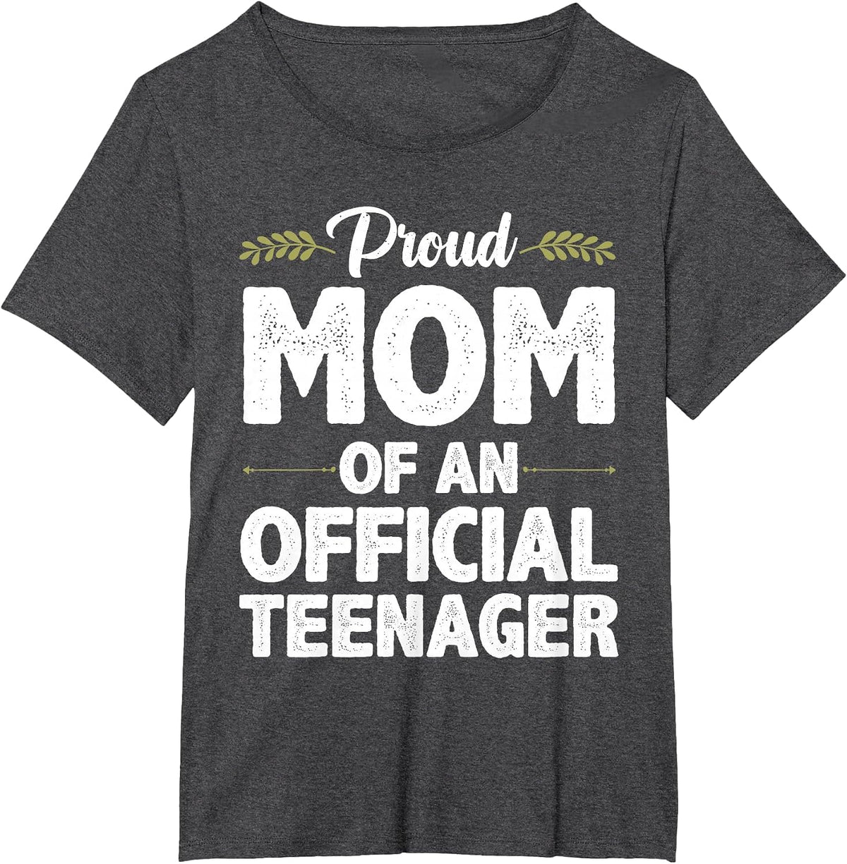 Official Teenager for Proud Mom Mother 13 Year Old B-Day T-Shirt - Dark Heather Grey