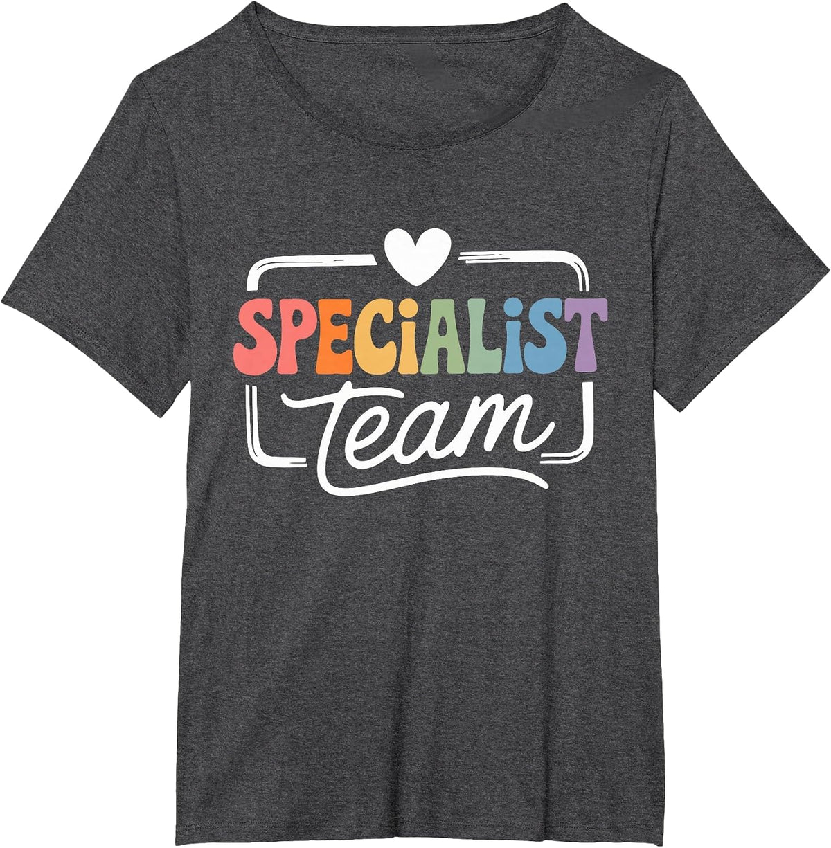 Specialist Teacher Specials Team Squad Crew Back to School T-Shirt - Dark Heather Grey