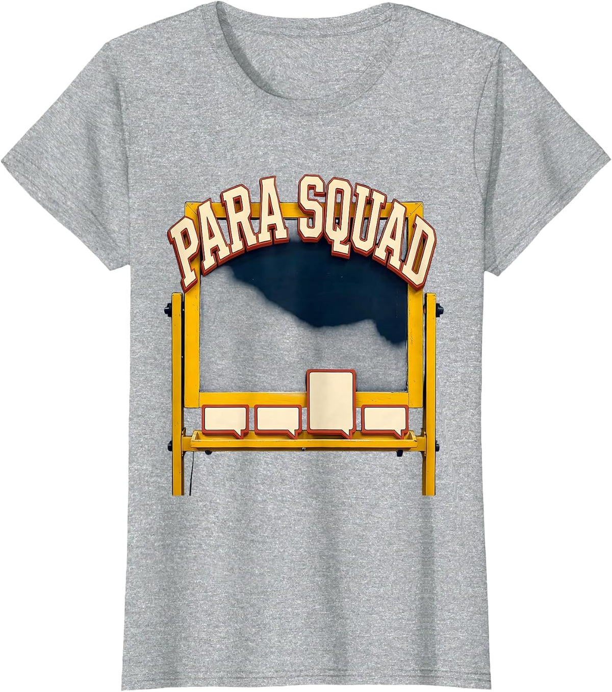Para Squad Funny Paraprofessional Teacher Appreciation Gift T-Shirt - Heather Grey