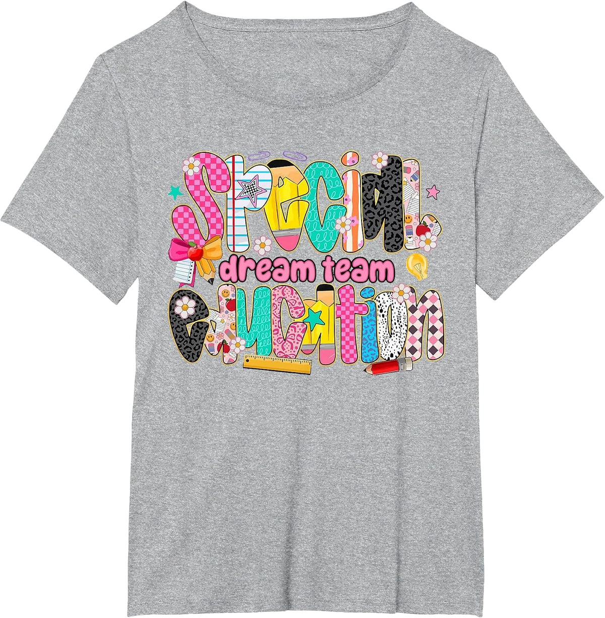 Kids Back to School Teachers Special Education Dream Team T-Shirt - Heather Grey
