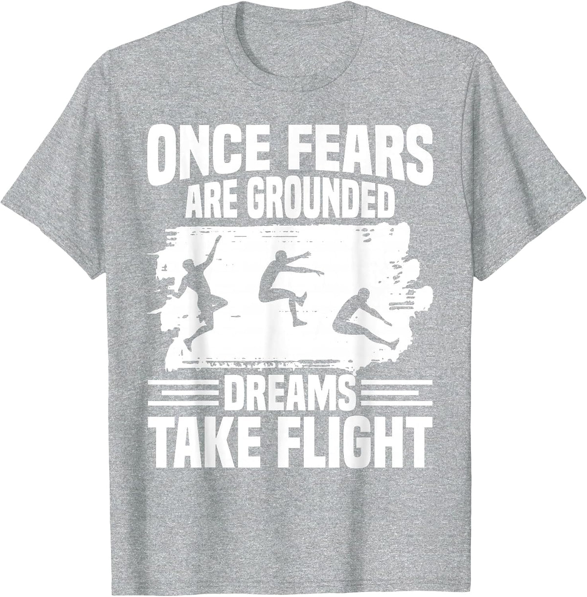 Triple Jumper Spikes Track & Field Spikes Triple Jump T-Shirt - Heather Grey