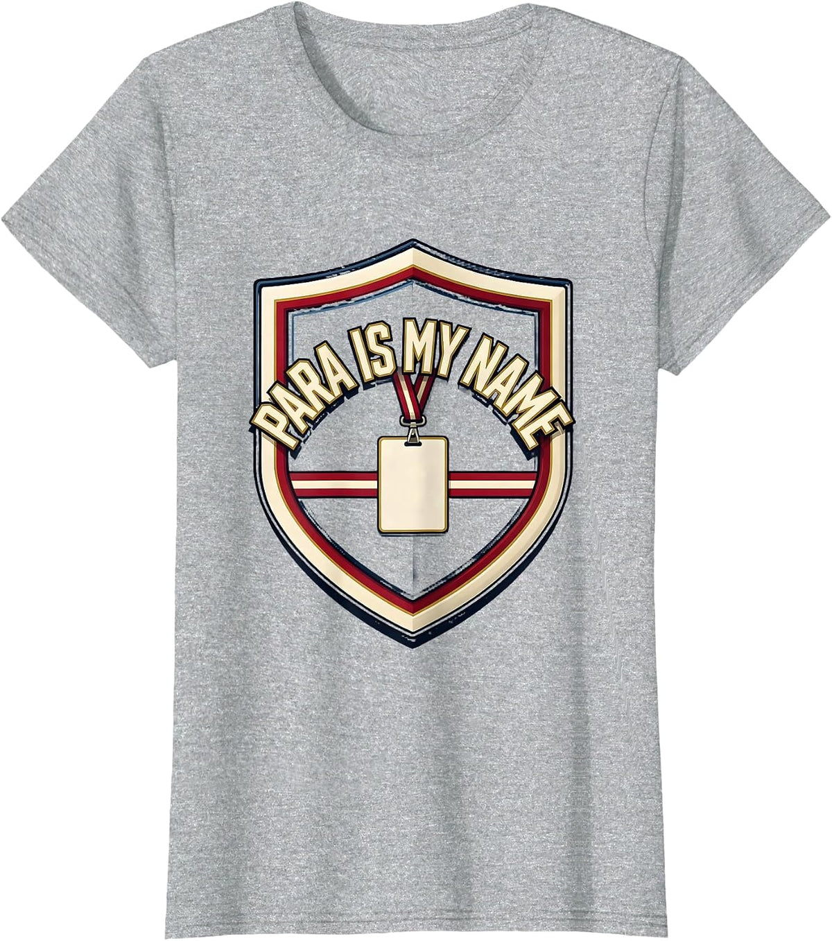 Para Is My Name Funny Paraprofessional School Support Staff T-Shirt - Heather Grey