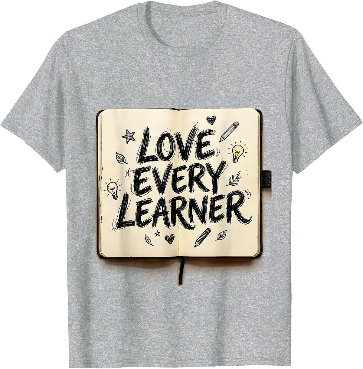 Men's Love Every Learner Special Education Design T-Shirt - Heather Grey