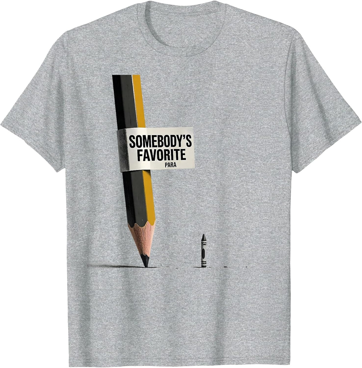 Men's Somebody's Favorite Para Funny Paraprofessional Paraeducator T-Shirt - Heather Grey